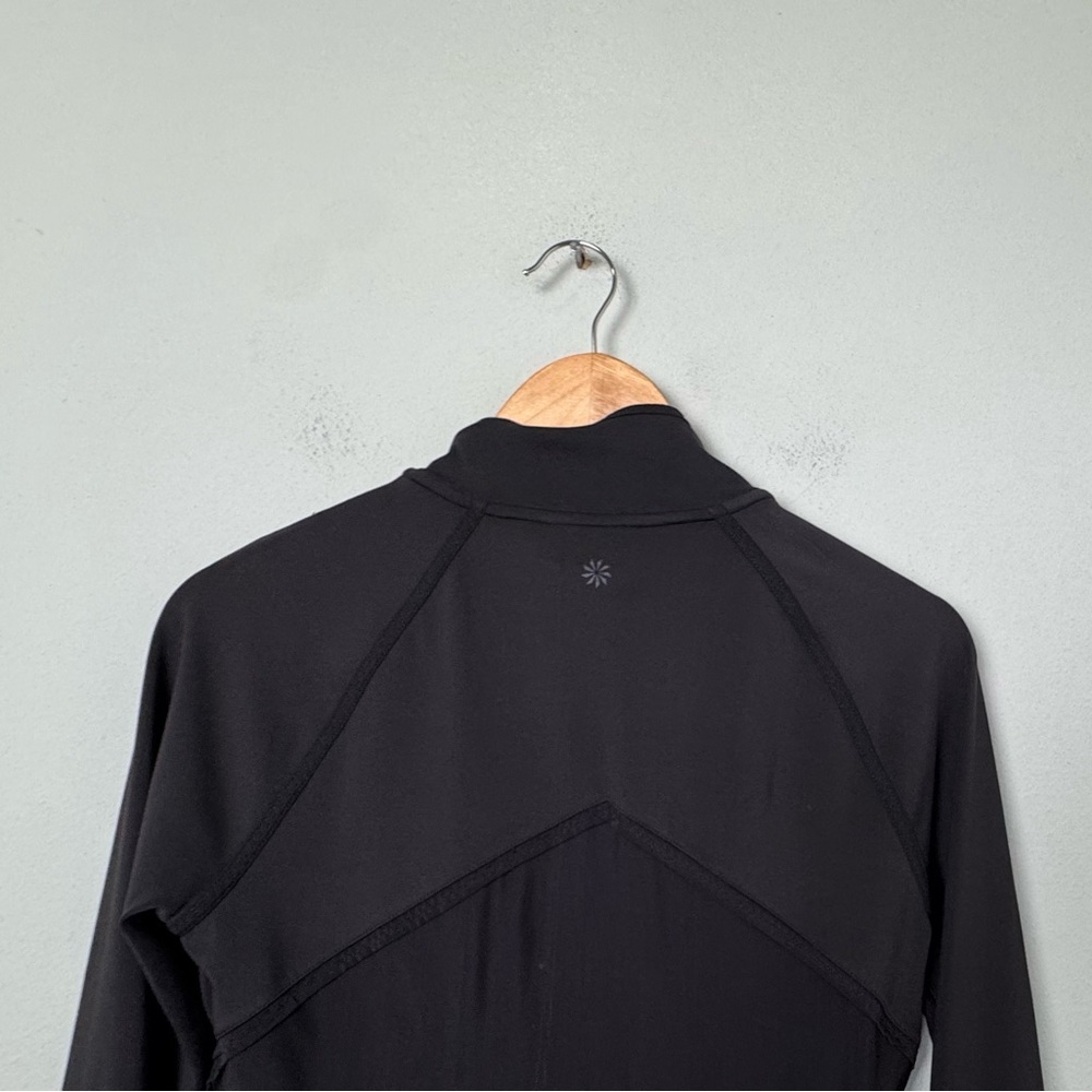 Athleta Elation Powervita Black Jacket Size Small Workout Gym Running Training - Picture 7 of 11